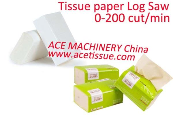 Buy cheap Fully Automatic Plc Tissue Paper Cutting Machine Speed 200 Cut Per Minute from wholesalers