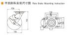 Aluminum 4 Caster Wheels Heavy Duty Castors Zinc Coating 100mm