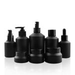 200ml Amber Glass Cosmetic Containers 7oz For Lotion Essential Oil
