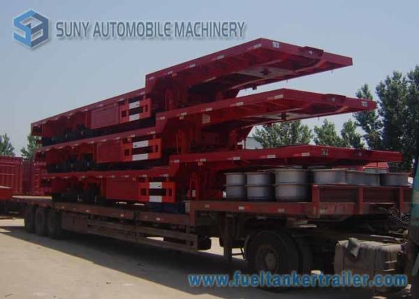 Buy cheap 16 m 18 m Extra Long Gooseneck Semi Trailer Load Capacity 50 T from wholesalers