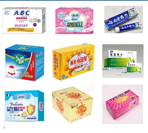 Buy cheap Hot Glue Flap Insert Automatic Box Packing Machine Cosmetic Carton Sealing from wholesalers