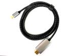 TYPE C Aluminum HDMI A Male 3.3FT Video Projector Cable