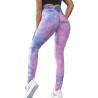 Buy cheap Tie Dye Xl Workout Leggings Polyester Spandex Material Butt Lifting Breathable from wholesalers