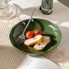 Buy cheap 24-Piece Ceramic Dishes Set Green Pumpkin Kitchen Utensils For Porcelain Table Plates from wholesalers