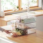 Transparent Various Designs Freezer Bins Refrigerator Organizer Drawer Storage