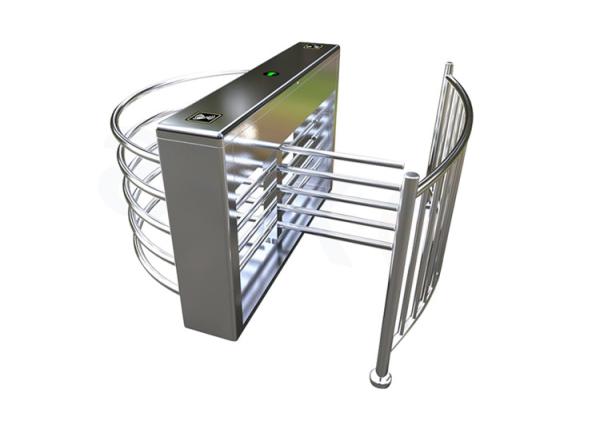 Buy cheap Dual Bearing SS304 Acrylic Half Height Turnstile 450mm Arm Stainless Steel from wholesalers