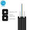 Buy cheap 2core 6core FTTH Drop Cable Flat Fiber Optic Cable With Aramid Central Tube Steel Wire from wholesalers