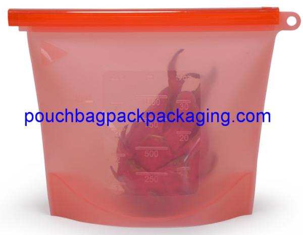 Buy cheap Silicone Food bag, Fresh vegetable Seal packing Bag, heat Resistant Food Storage Bag Contain 1500 ml from wholesalers