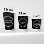 Biodegradable Disposable 4oz 6oz 8oz 10oz 12oz 16oz 20oz Double Wall Paper Cups