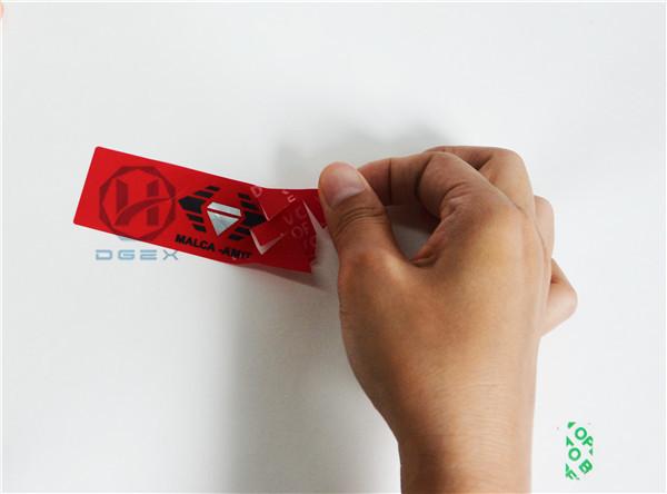 Buy cheap Blank Thin Egg Shell Stickers , Colourful Tamper Evident Destructible Vinyl Stickers from wholesalers