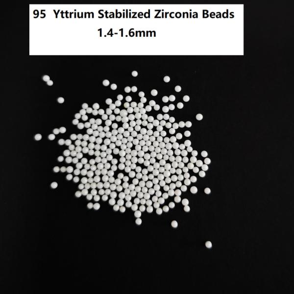 Buy cheap 95 Yttria Zirconia Beads 1.4-1.6mm Zirconia Grinding Balls High Strengnth from wholesalers