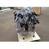 Buy cheap Double Buckets Vacuum Manostat Cow Mobile Milking Machine With L80 Pulsator product