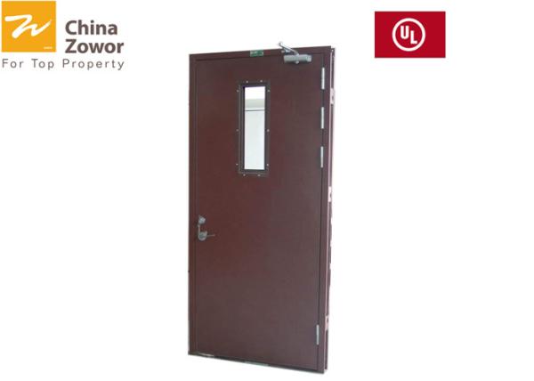 Buy cheap Galvanized Steel Fire Safety Door 2 Hours Fire Rating Right Hand Active Open from wholesalers