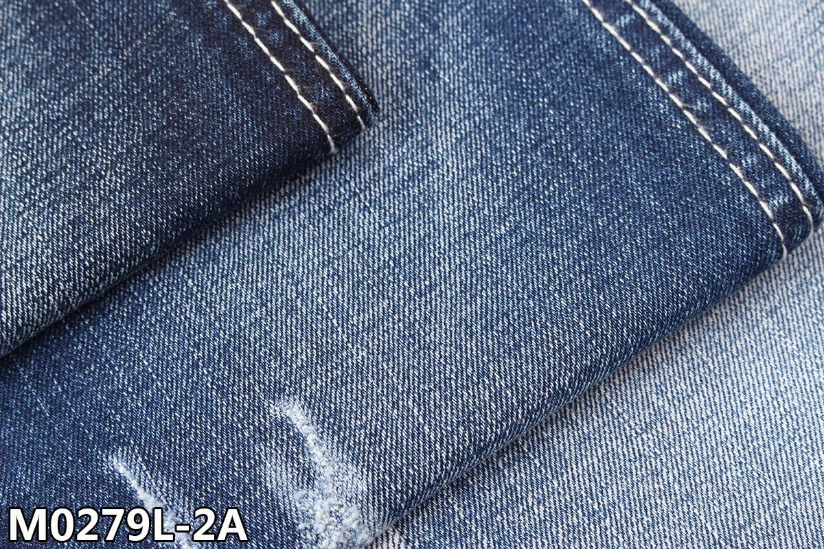 GRS 10.5oz Crosshatch Denim Fabric With Full Slub