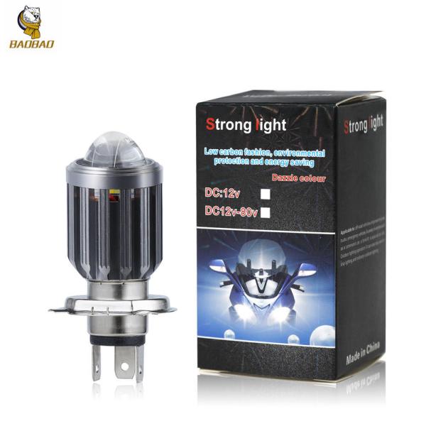 Buy cheap H4 BA20D White Yellow Blue Metal Bulb Mini Driving LED Light For Motorcycle from wholesalers