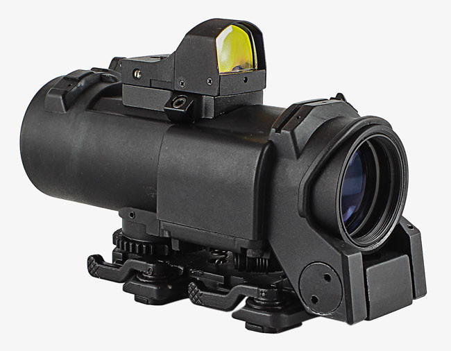 Metal 4 X3 2F Air Riflescope Tactical Hunting Scope Red Illuminated With Detachable Mini Red Dot Sight