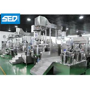Buy cheap Skincare Ointment Manufacturing Machine Hydraulic Lifting Vacuum Emulsifying product