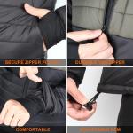 Custom Heating Zones USB Electric Heated Fleece Jacket Winter 5v 7.4v