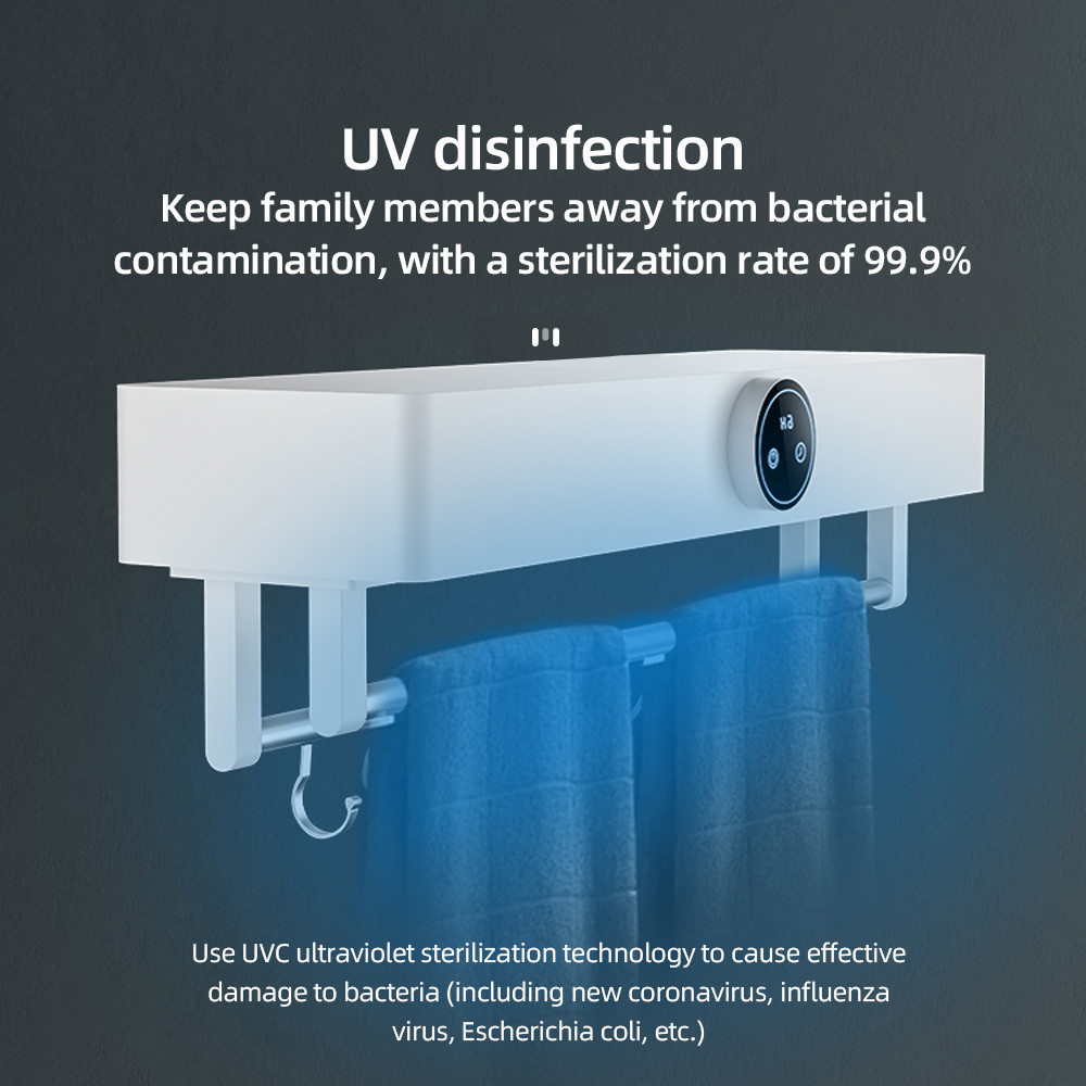 UV Disinfecting Towel Rack Smart Home Products With Hot Air Drying