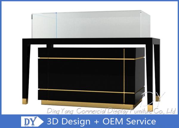 Buy cheap Luxury Nice Black Jewelry Showcase Display , Jewelry Shop Counters from wholesalers