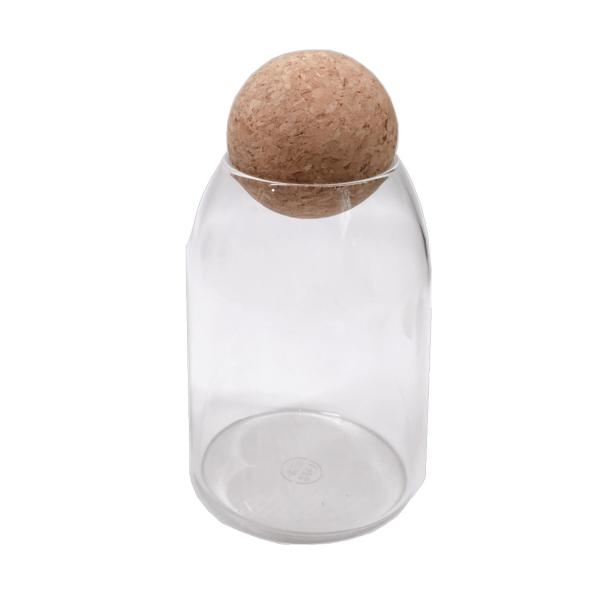 Buy cheap Borosilicate Glass Jar With Cork Ball Stopper Dia30mm To 100mm from wholesalers
