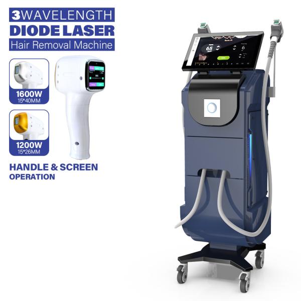 1200W 1600W diode laser hair removal With 1-400ms Pulse and 15.6 Inch Touch