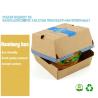 Buy cheap Paper Burger Box, Corrugated Hamburg Box 300gsm Paper Fast Food Disposable Paperboard 1-6 Colors Food Pack from wholesalers
