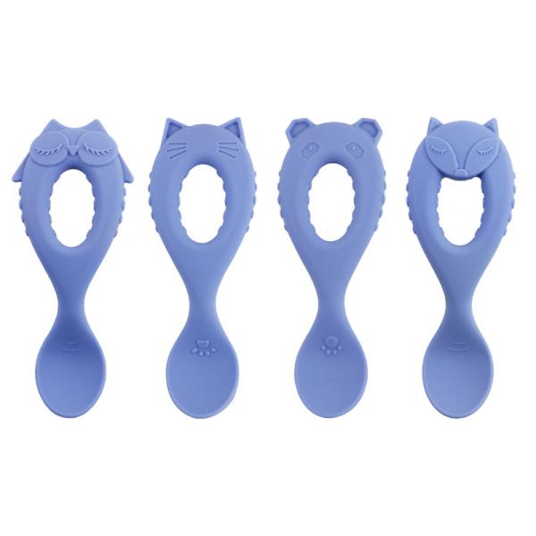 Buy cheap New Arrival Baby Spoon Food Grade Silicone Spoon With Toddler Eco Friendly Kids Feeding Baby Animal Style Silicone Spoon from wholesalers