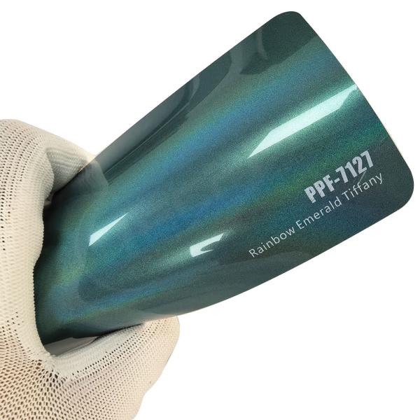 Buy cheap PPF-7127 Rainbow Emerald Blue Color Paint Protection Film For Car Scratch from wholesalers
