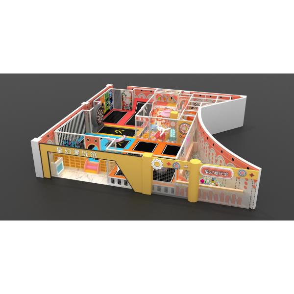 Kids Interactive Indoor Commercial Athletic Playground Plastic Double Slide for School