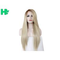 Buy cheap Half Hand Tied Cosplay Sexy Light Yellow Synthetic Wigs 26 Inch For Adult Makeup product