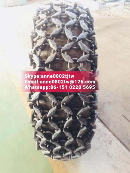 Quality mining otr tire chains 16/70-20 wheel loader tyre protection chains for sale