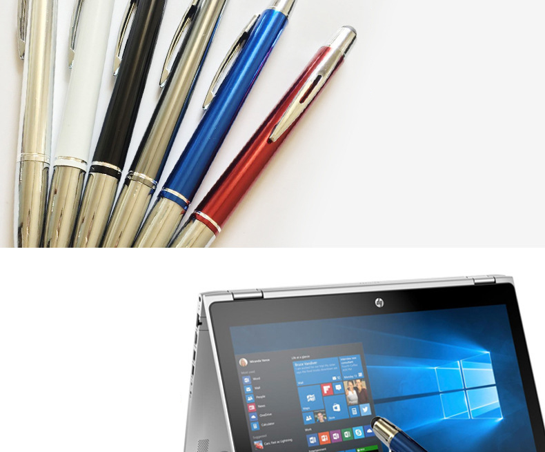Logo Customization Options Metal Smartphone Screen Touch Stylus Ball Pen for Promotion