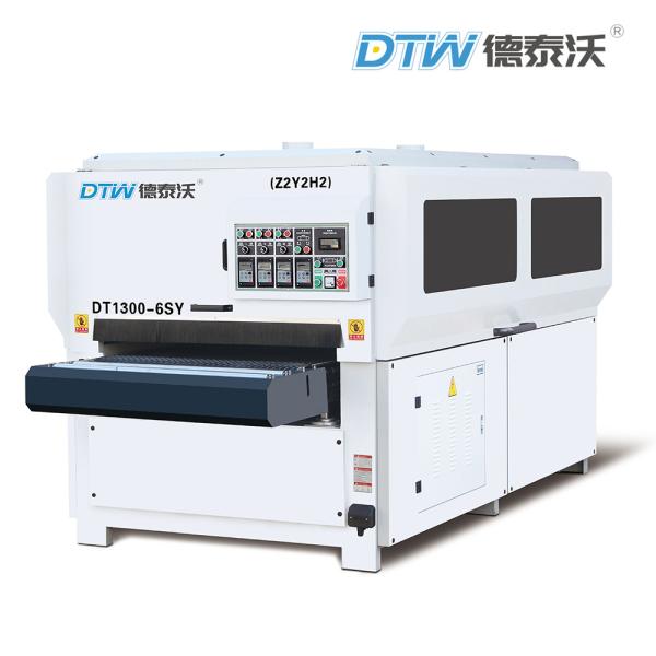 DT1300-6SY Brush Sanding Machine Wood Brush Sander With Two Sides Sandpaper DTW