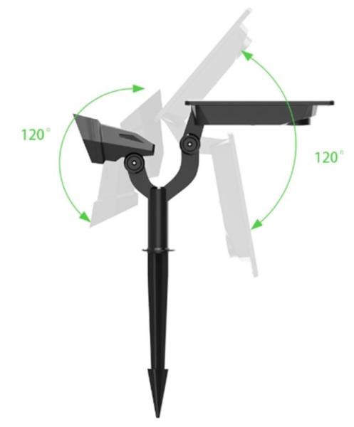 Buy cheap 2700K 2W Garden Ground Solar Lights Rotatable IP65 Outdoor Landscape 240lm from wholesalers