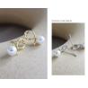 Buy cheap 925 Sterling Silver Shell Pearl Stud Earrings Knotted Shape For Student from wholesalers