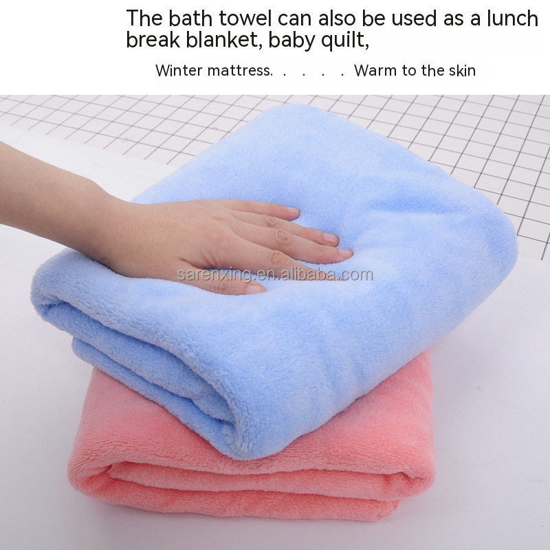 Customized Printing Designs Pure Cotton Bath Towel Three Piece Set in Rectangle Shape
