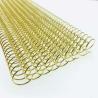 Buy cheap Electroplated 1" 46 Tooth Metal Spiral Coil Binding Supplies For Books from wholesalers