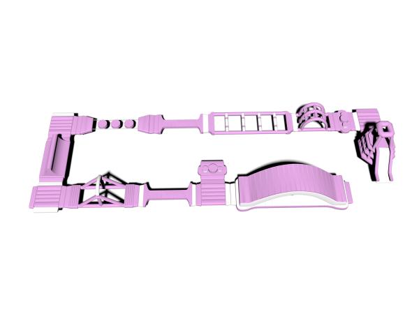 Buy cheap Sport Parks Inflatable Water Obstacles Pink 10m With Fun Challange from wholesalers