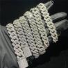 Buy cheap Round Brilliant Cut Moissanite Cuban Chain from wholesalers