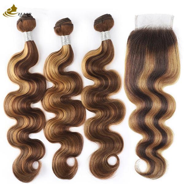Buy cheap Piano 4/27 Hair Extensions Colored Ombre Human Hair Body Wave from wholesalers