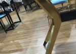 Non Slip 130*80*76cm Wrought Iron Marble Table