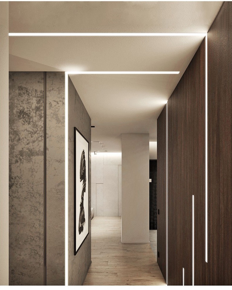 NXF 6000 Series LED Profiles for Cabinet CNC Processing Cutting Punching Architectural Decoration Aluminum Profiles