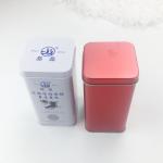 50G Tea Portable Black Gold Red Color Airtight Small Square Tin Box