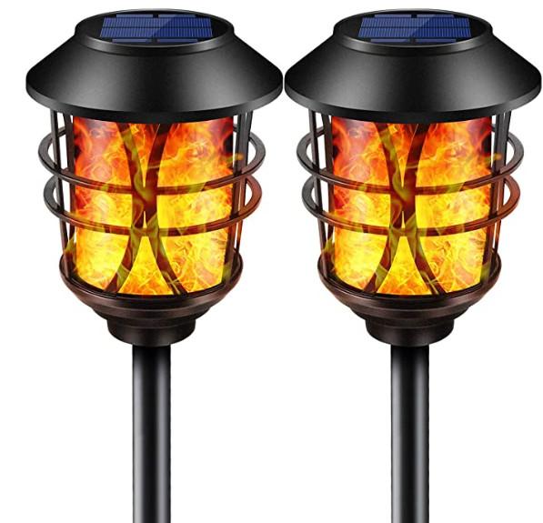 Buy cheap Waterproof 43.11inches 5.5v Flickering Solar Torches Lights from wholesalers