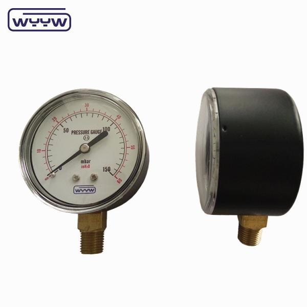 Buy cheap 63mm capsule radial manometer kPa, mmAq, mmH2O mbar low pressure gauge from wholesalers