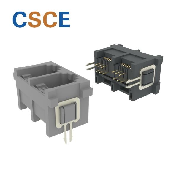 Buy cheap Multiple Port RJ11 Modular Jack Insert Vertically 180 Degrees For Radio / Television from wholesalers