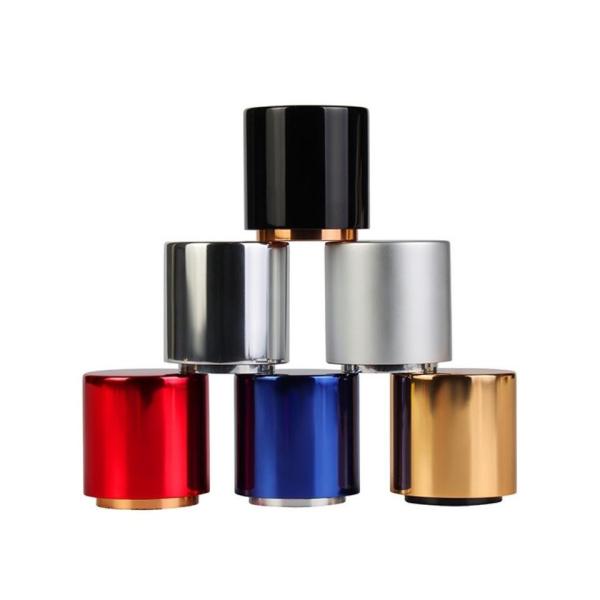 Black Color Stock Magnetic Perfume Bottle Cap With Perfume Collar And Spray