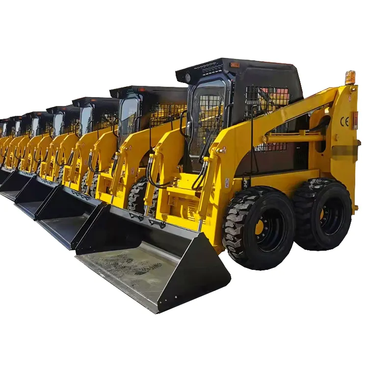 SNSC EPA EV Engine 350kg 500kg Mini Diesel Skid Steer Loader Max Dumping Height 2050mm