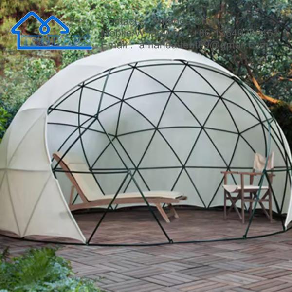 Star Gazing Small Pvc Geodesic Dome Tent Luxury Glamping Hotel Dome Tent For